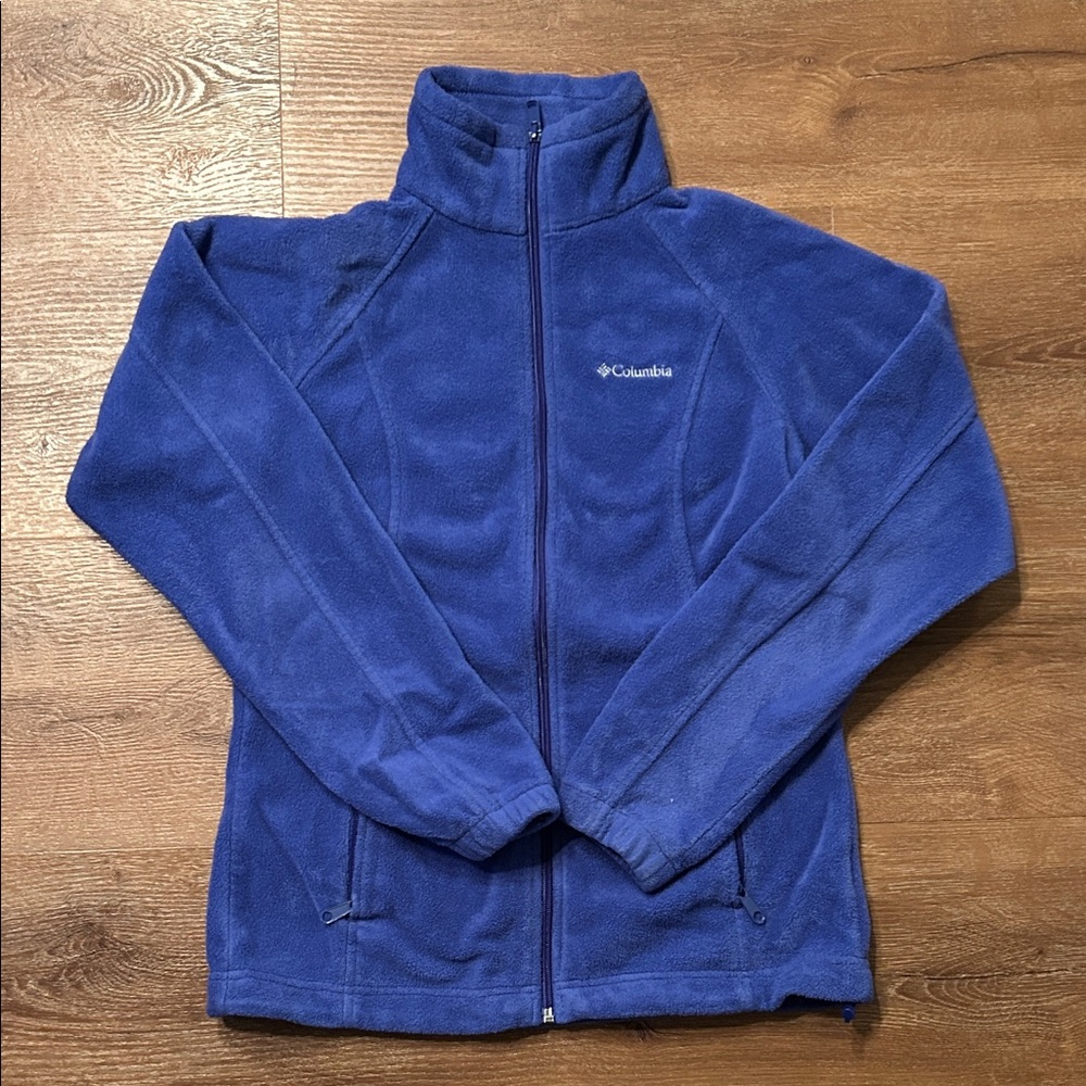 Women’s Purple Columbia Full-Zip Fleece Jacket, Size S